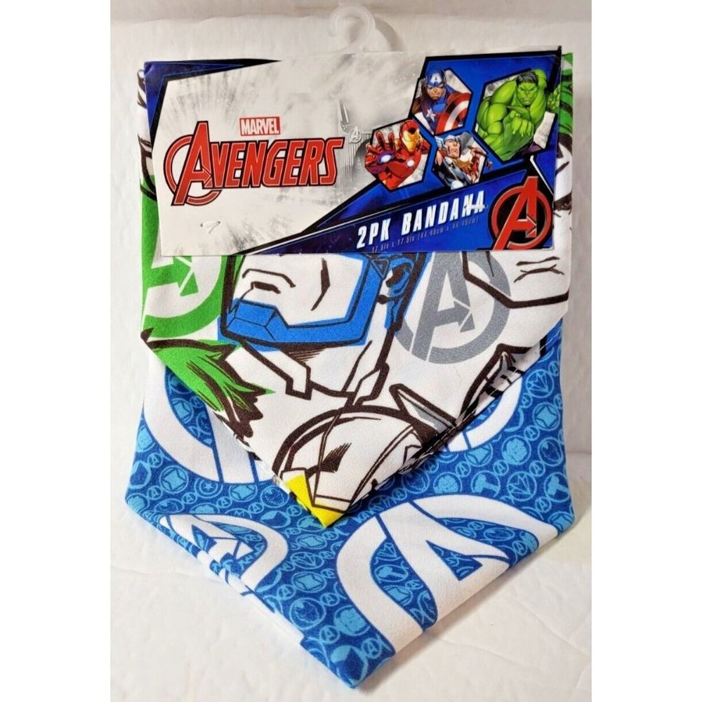 Marvel Avengers 2 Pack Bandana Face Mask Neck‎ Gaiter Kids Boys